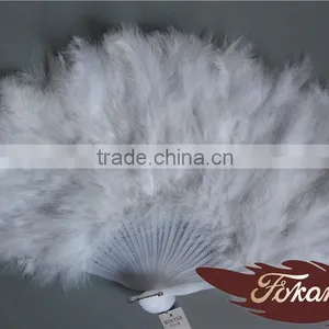 Wholesale Feather Suppliers Large Feather Fan And Chinese Feather Fan For Wedding Gift thumbnail-1