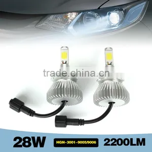 Factory Sale H1 H3 H7 H11 9005 9006 Car Led Headlight Conversion Kit 28W 2200LM thumbnail-1