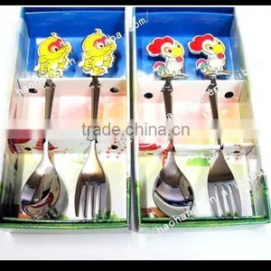 Stainless Steel Knife and Fork Gift Set for Kids,gift Cute Spoon thumbnail-1