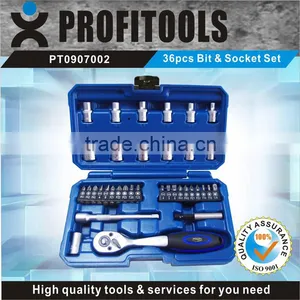 36 Piece Professional Ratchet Socket Set in Handy Case thumbnail-1