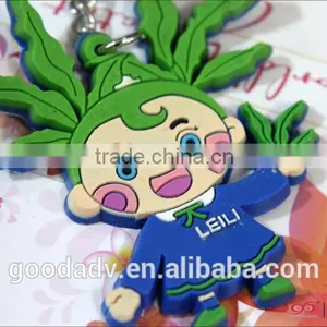 Fashion New Products Custom Soft Pvc Cartoon Character Gift Keychains thumbnail-1