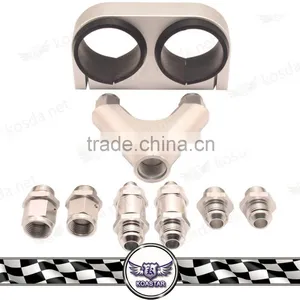 Billet Y Block and Bracket for 044 Fuel Pump ,6-AN /10 AN Check Valves for Fuel Surge Tank thumbnail-2