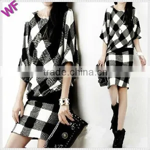 China Casual Hot Girls's Dress Batwing Sleeve Dress thumbnail-2