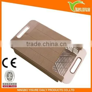 Plastic Cutting Board With Drawer Removable Foldable Antibacterial Non Slip Chopp Board thumbnail-1