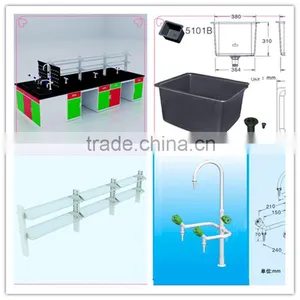 Laboratory Central Bench With pp Sink and Faucet thumbnail-5
