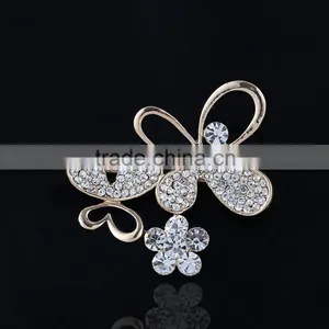 Small Wedding Invitation Brooch Pins,Butterfly Rhinestone Brooch Pin,Diamond Bow Brooch thumbnail-1