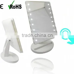 Single Side Touch Sensor Vanity Makeup Mirror With Light Bulbs Supplier's Choice thumbnail-1