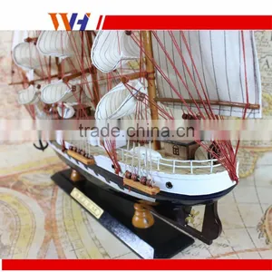3D Business Gifts Basswood Wooden Craft Boat Decoration thumbnail-6