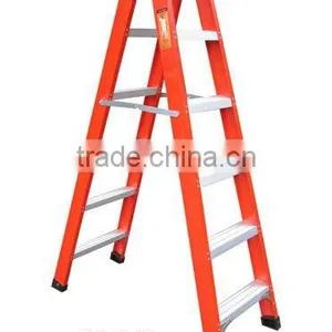 Fiberglass Double Side Step Ladder With EN131. thumbnail-1