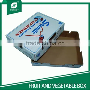 NEW STYLE WHITE CORRUGATED FRUITS PACKAGING BOXES WITH HOILES thumbnail-1