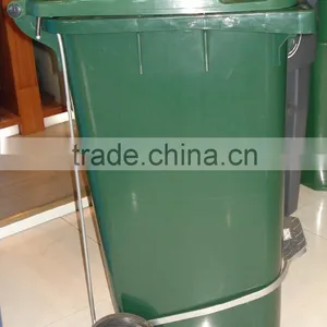 Moblie Bin With Side Pedal,120liter Dustbin With Middle Pedal,plastic Foot Pedal Waste Bin Quality Choice thumbnail-1