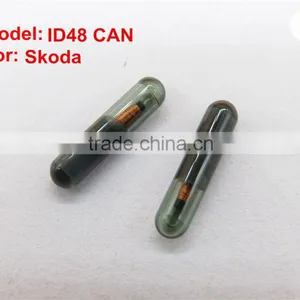 10PCS Transponder Chip Key Clone for ID48 Glassy id 48 Megamos Crypto Immobiliser Fit for Skoda thumbnail-1