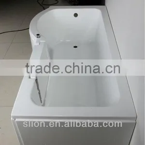 New Designed Walk in Bath P Shaped Acrylic Bathtub thumbnail-3