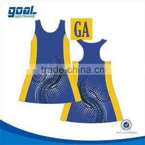 China Sublimation Printing Jersey Netball Dress Patterns thumbnail-1
