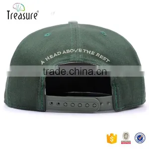 China Supplier Wholesale 100% Cotton Flat Brim Embroidery Stitched Printing Logo Snap Back Caps Hats thumbnail-4