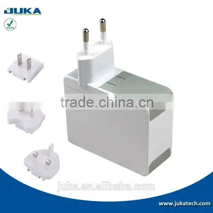 4 Port Usb Travel Charger With Exchangeable Plugs thumbnail-5