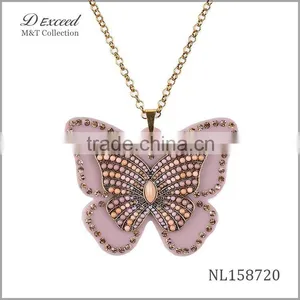 Big New Butterfly Pendant Necklace,doll Pendant Necklace for Women NL158716-21 thumbnail-5