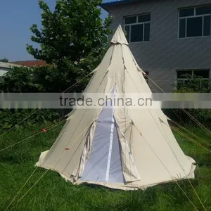 Single Layer and Canvas Fabric Camping Family Tent thumbnail-6