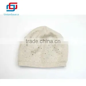 Nice Jewel Embellished Girl Knitted Cap thumbnail-2