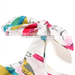 Hot Selling Baby Girl Dress Sleeveless Cute Pink Dress Floral Summer Dress Little Girl Party Wear Dresses thumbnail-3