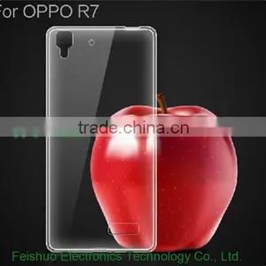 0.5mm Ultra Thin Transparent Crystal TPU Soft Case For OPPO R7 thumbnail-2