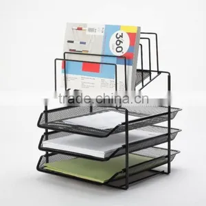 High Quality 3 Tier/3 Layer Metal Mesh Document Tray/desk Tray/file Tray B8242 thumbnail-1