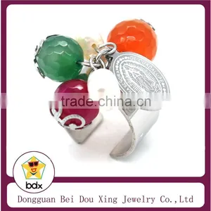 High Quality Stainless Steel Religious Classic Catholic Virgin Mary Blessed Mother Ring With Pearls Made In China Big Factory thumbnail-1