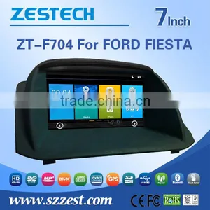 Wholesale Car fm Radios Audio Multimidea 10 Inch Headrest Car Dvd Player For FORD FIESTA Support Phone 3G DVR SWC BT thumbnail-1