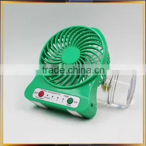 Usb Table Rechargeable Mini Fan With Led Lights thumbnail-3