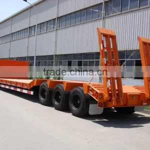 Shengrun 3 Axles 40-60 Tons Gooseneck Low Bed Semi Trailer for Sale thumbnail-5