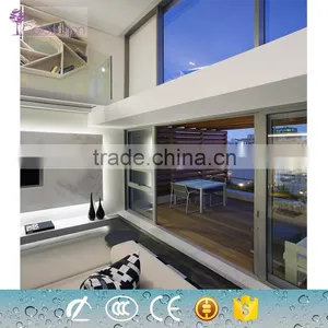Good Quality Wooden Color Modern Aluminium Windows and Door thumbnail-1