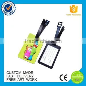 2016 Cartoon Owl Eco-friendly Custom Luggage Tag Pvc thumbnail-3