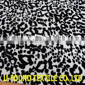 Good Quality Spot Printed Velvet KS Polyester Spandex Velvet Fabric For Garment thumbnail-1