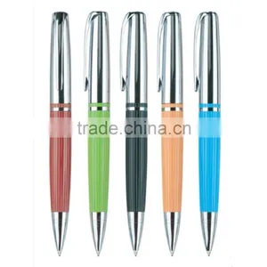 Promotion Colorful Drawbench Sliver Plastic Ball Pen thumbnail-1