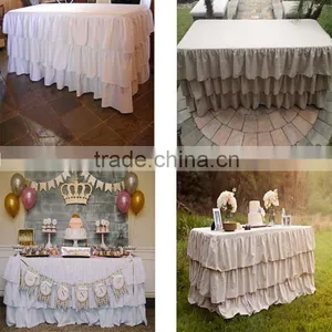 Steps In Table Skirting Square Table Skirting For Wedding thumbnail-1