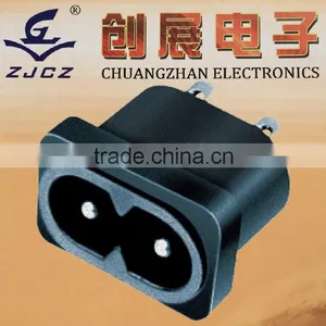 2PIN AC Power Socket,Gold Plated Composite Video and Audio Inputs Connector thumbnail-1