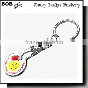 Stamped Trolley Coin With Logo for EURO or Poud Size thumbnail-4