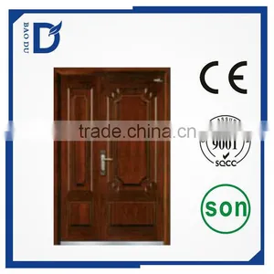 2015 Top Quality Level Exterior Door Steel Security Door, Double Steel Armored Door thumbnail-1
