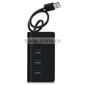 Top Grade Usb Por Hub Suppliers, Aluminum 4 Port Usb 3.0 Hub (30" Cable) thumbnail-6