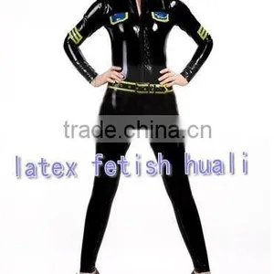 100%handmade Natural Latex Catsuit Latex Dress thumbnail-1