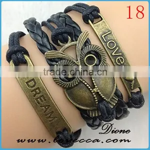 Hotsale Item Can DIY Customized Mens Soft Leather Bracelet Wholesale thumbnail-1