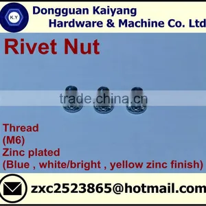 Rivet Nuts (with Head Printed Pattern) (Furniture Fastener); M6, M8 thumbnail-3