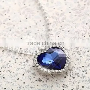 MYLOVE The Heart of the Ocean Necklace Crystal Titanic Jewelry 4*3.5CM MJ-53 thumbnail-2