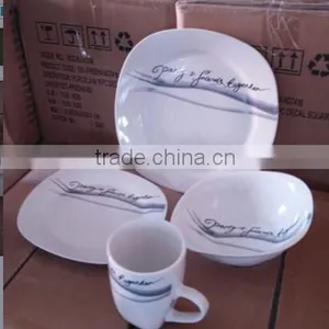 English Style Porcelain Dinnerware Set / Handmade Porcelain Dinnerware Set / Santa Claus Ceramic Dinnerware Set thumbnail-1