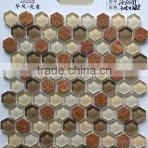 Microcrystal Glass Mix Stone Mosaic Tile 14BS110 thumbnail-2