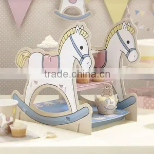 Rocking Horse Cupcake Or Sandwich Stand Cake Stand Baby Shower Birthday Wedding Party Display thumbnail-1