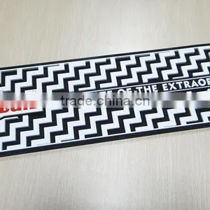 Anti-slip Soft Silicone Pvc Rubber Custom Bar Mat thumbnail-1