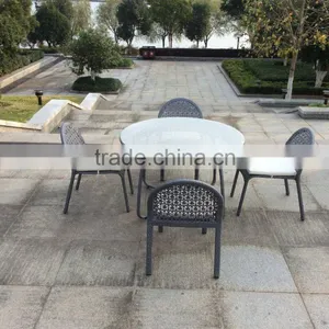 Outdoor Patio Dining Set Round Dining Table Set Garden Set thumbnail-2
