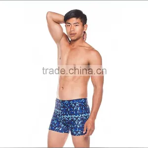 CNYE Waterproof Quick Dry Blue Polyester Sexy Men Swim Trunks Mens Swimwear thumbnail-4