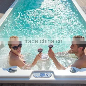 1.6m Depth Deluxe Freestanding Us Aristech Acrylic Swim Spa Pool 6 m thumbnail-4